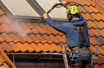 Démoussage et hydrofuge de toiture à Bremondans